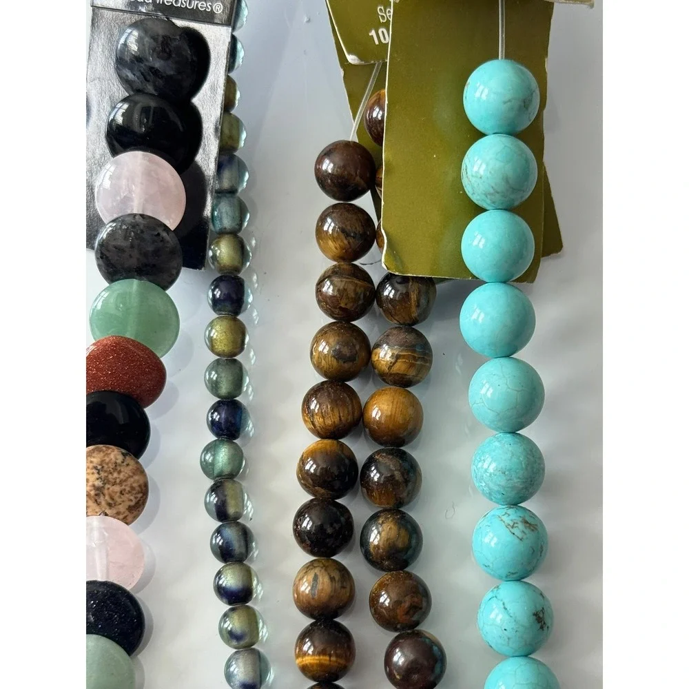 Bead Landing‎ Bead Gallery Semi Precious Stone  & Other Bead Strands Lot 4 pc